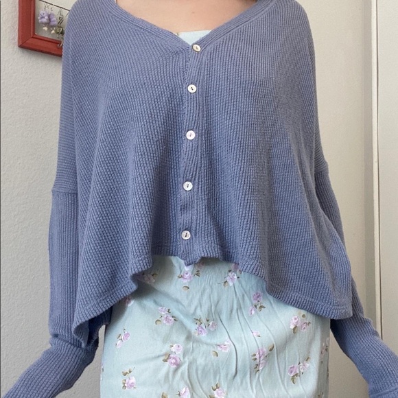 Urban Outfitters Tops - SOLD periwinkle knit top 🧚🏽‍♀️